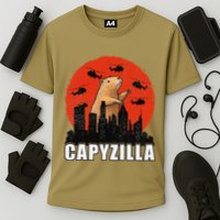 Capybara Funny Capybara Rodent Capyzilla Funny Performance Shirt