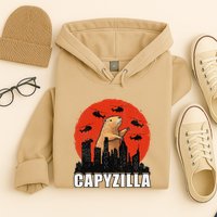 Capybara Funny Capybara Rodent Capyzilla Funny Hoodie