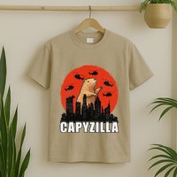 Capybara Funny Capybara Rodent Capyzilla Funny T-Shirt