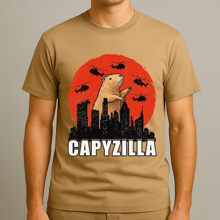Capybara Funny Capybara Rodent Capyzilla Funny T-Shirt