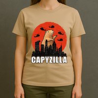 Capybara Funny Capybara Rodent Capyzilla Funny T-Shirt