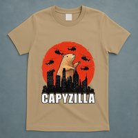 Capybara Funny Capybara Rodent Capyzilla Funny T-Shirt