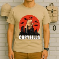 Capybara Funny Capybara Rodent Capyzilla Funny T-Shirt