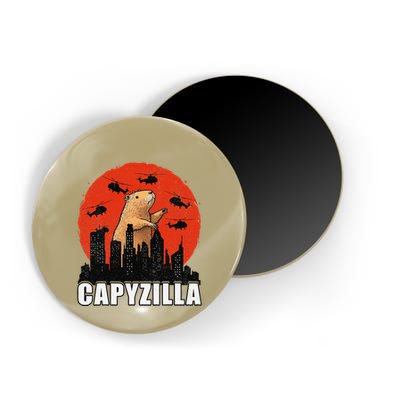 Capybara Funny Capybara Rodent Capyzilla Funny Magnet