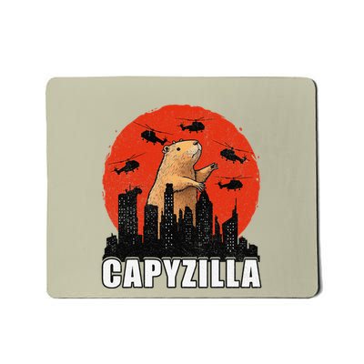 Capybara Funny Capybara Rodent Capyzilla Funny Mousepad
