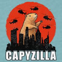 Capybara Funny Capybara Rodent Capyzilla Funny Sueded Cloud Jersey T-Shirt