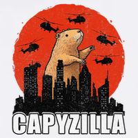 Capybara Funny Capybara Rodent Capyzilla Funny Garment-Dyed Sweatshirt