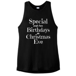 Cute Funny Christmas Eve Birthday December 24th Birthday Ladies PosiCharge Tri-Blend Wicking Tank