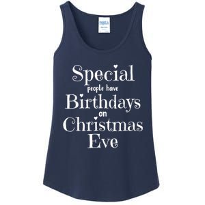 Cute Funny Christmas Eve Birthday December 24th Birthday Ladies Essential Tank