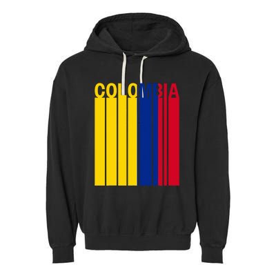 Colombia Flag Garment-Dyed Fleece Hoodie