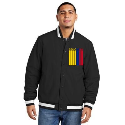 Colombia Flag Insulated Varsity Jacket