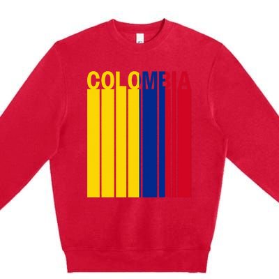 Colombia Flag Premium Crewneck Sweatshirt