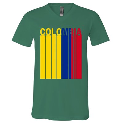 Colombia Flag V-Neck T-Shirt