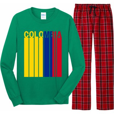 Colombia Flag Long Sleeve Pajama Set