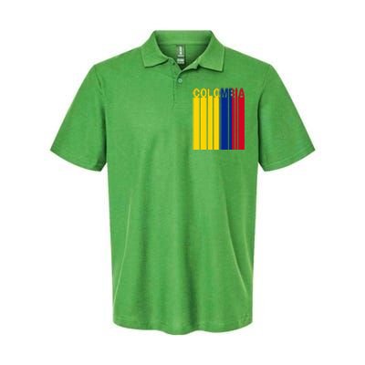 Colombia Flag Softstyle Adult Sport Polo