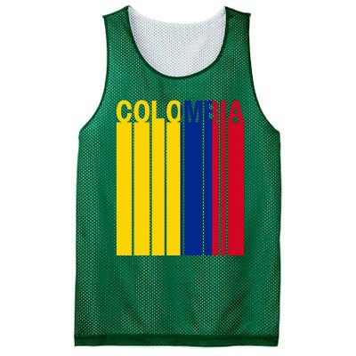 Colombia Flag Mesh Reversible Basketball Jersey Tank