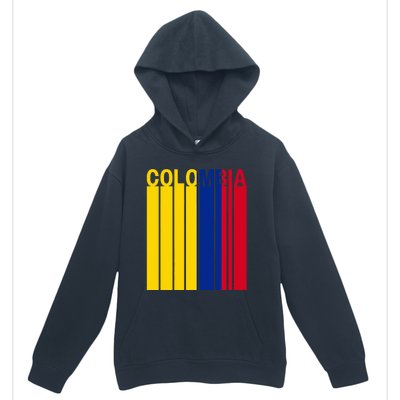 Colombia Flag Urban Pullover Hoodie