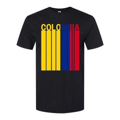 Colombia Flag Softstyle CVC T-Shirt