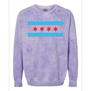 Chicago Flag Colorblast Crewneck Sweatshirt