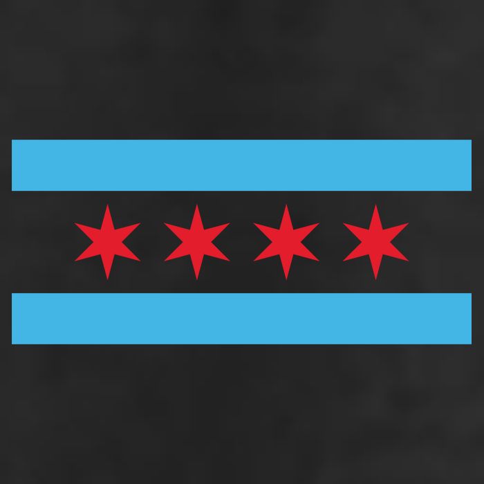 Chicago Flag 7 Panel Mesh Trucker Snapback Hat