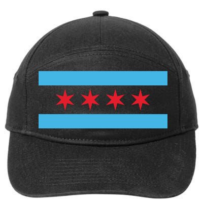 Chicago Flag 7-Panel Snapback Hat