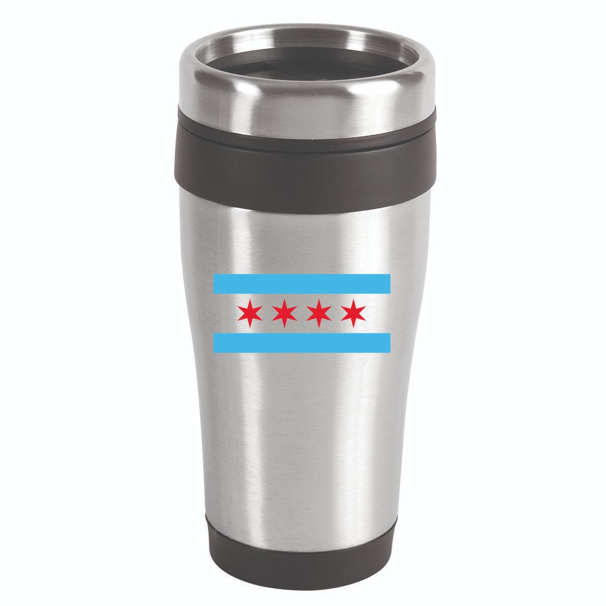 Chicago Flag 16oz Travel Tumbler