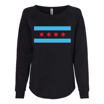 Chicago Flag Womens California Wash Sweatshirt