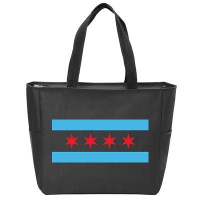 Chicago Flag Zip Tote Bag