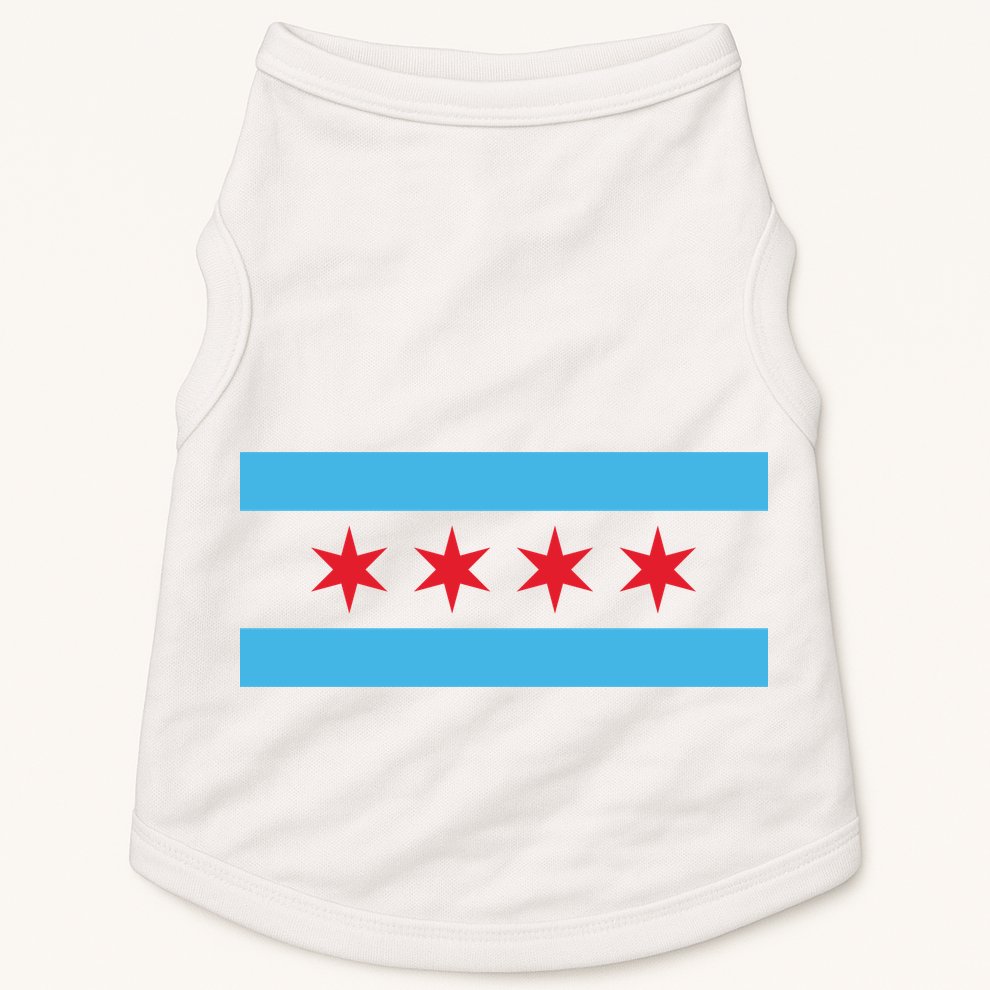 Chicago Flag Doggie Tank