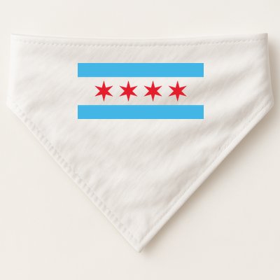 Chicago Flag USA-Made Doggie Bandana
