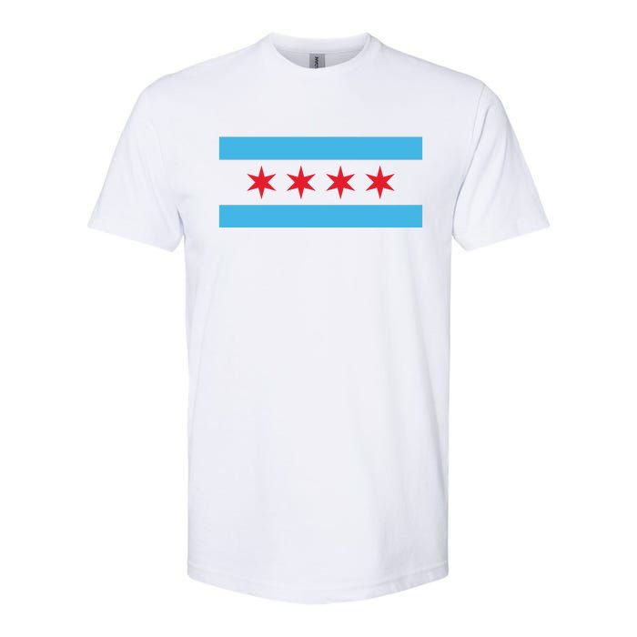 Chicago Flag Softstyle CVC T-Shirt