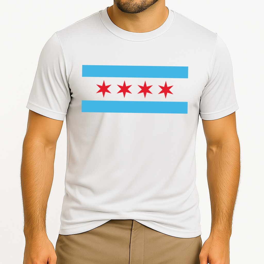 Chicago Flag Cooling Performance Crew T-Shirt
