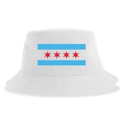 Chicago Flag Sustainable Bucket Hat