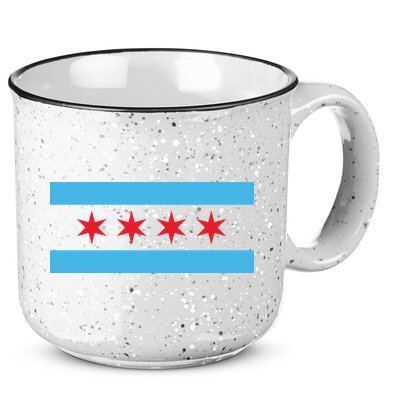 Chicago Flag 15oz Campfire Ceramic Mug
