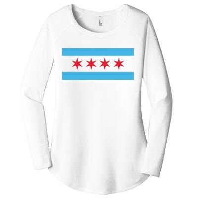 Chicago Flag Women's Perfect Tri Tunic Long Sleeve Shirt