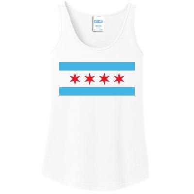 Chicago Flag Ladies Essential Tank