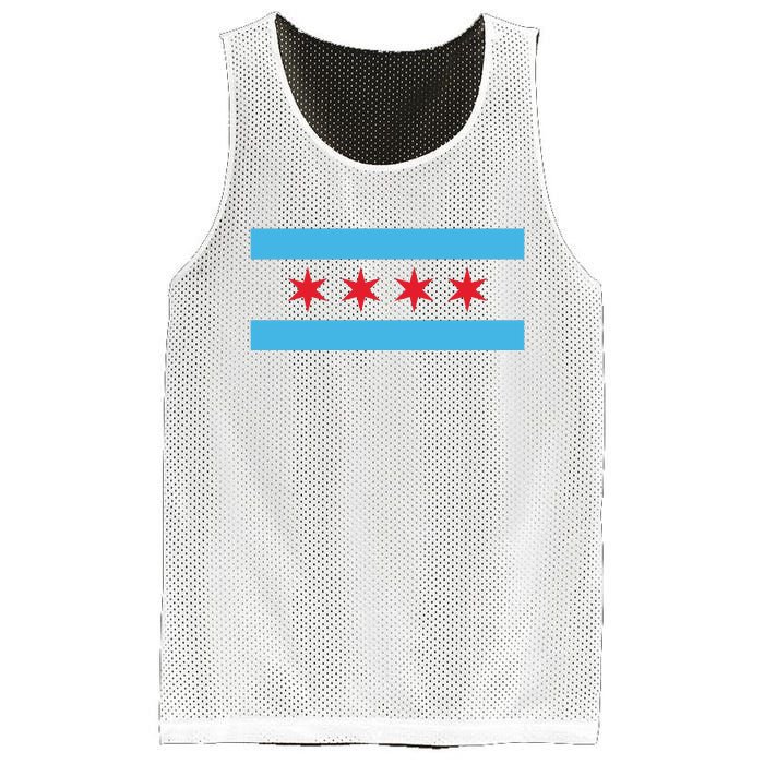 Chicago Flag Mesh Reversible Basketball Jersey Tank