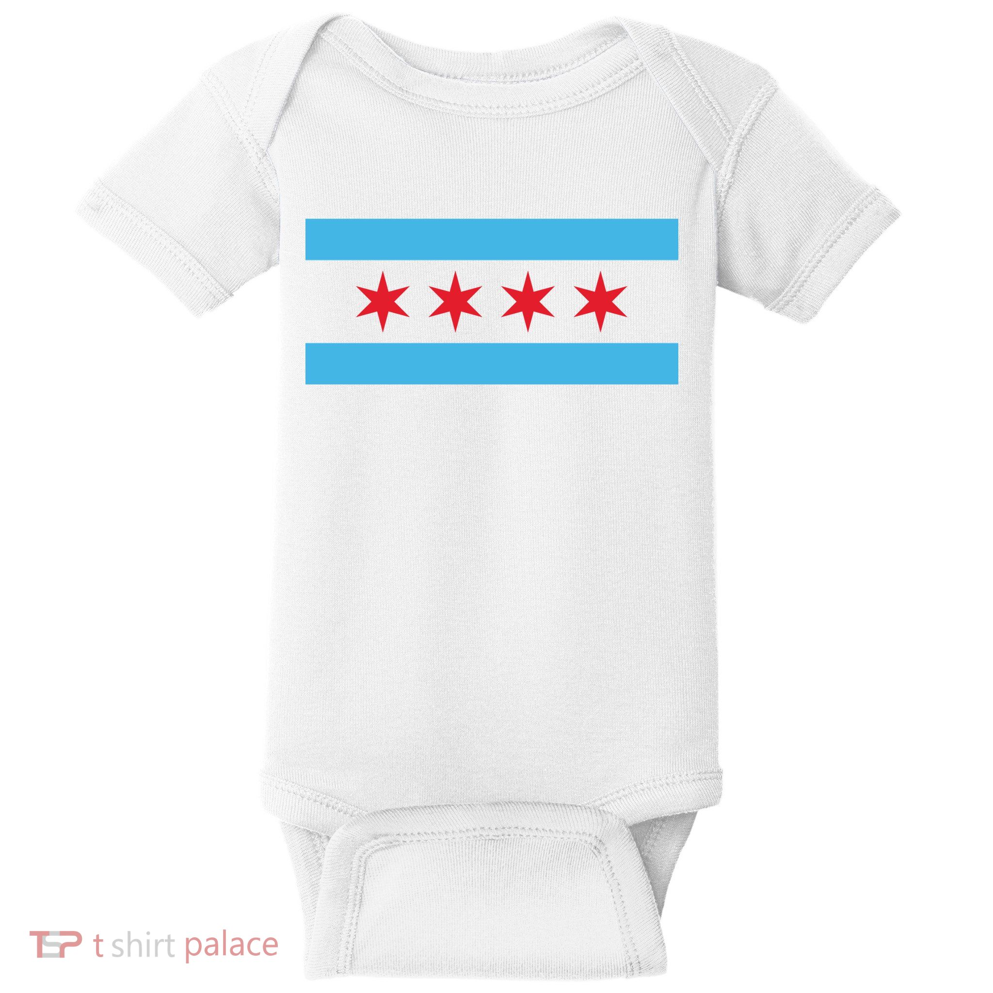 Chicago Flag Baby Bodysuit