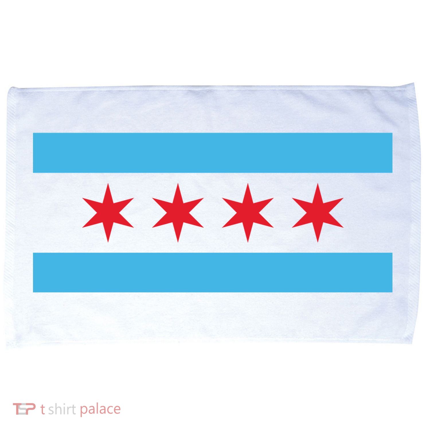 Chicago Flag Microfiber Hand Towel