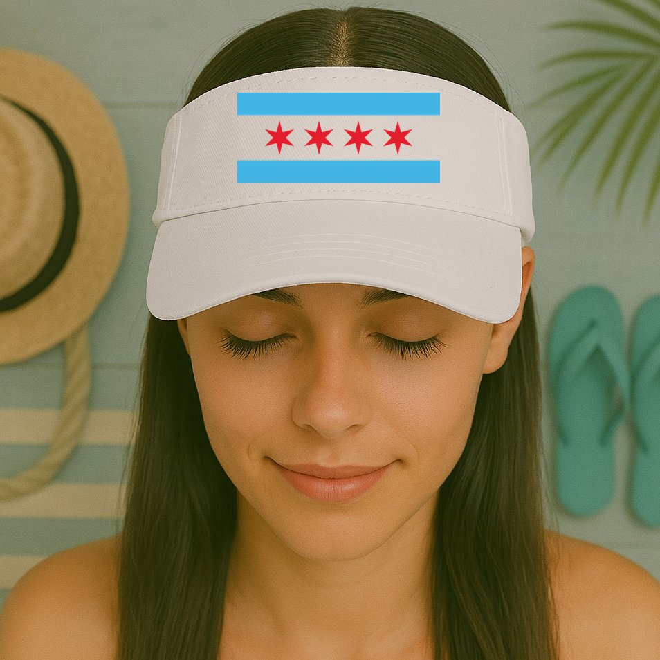 Chicago Flag Visor