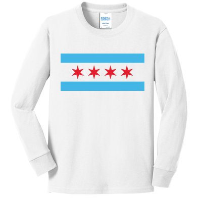 Chicago Flag Kids Long Sleeve Shirt