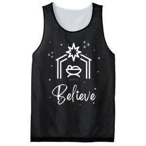 Christian Family Christmas S Nativity Believe Mesh Reversible Basketball Jersey Tank