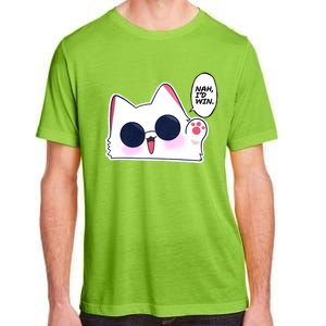 Cute Funny Cat Funny Anime Meme Nah ID Win Gojo Cat Adult ChromaSoft Performance T-Shirt