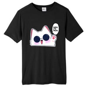 Cute Funny Cat Funny Anime Meme Nah ID Win Gojo Cat Tall Fusion ChromaSoft Performance T-Shirt