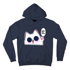 Cute Funny Cat Funny Anime Meme Nah ID Win Gojo Cat Hoodie