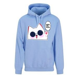 Cute Funny Cat Funny Anime Meme Nah ID Win Gojo Cat Unisex Surf Hoodie