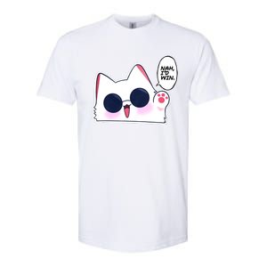 Cute Funny Cat Funny Anime Meme Nah ID Win Gojo Cat Softstyle CVC T-Shirt