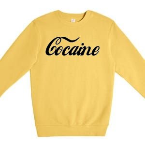 Cocaine Funny Premium Crewneck Sweatshirt