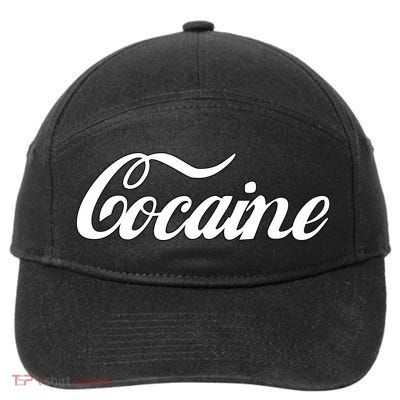 Cocaine Funny 7-Panel Snapback Hat