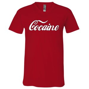 Cocaine Funny V-Neck T-Shirt